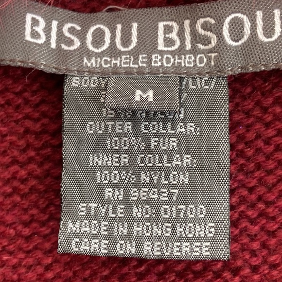 Fur collar maxi cardigan Y2K - Picture 6 of 10